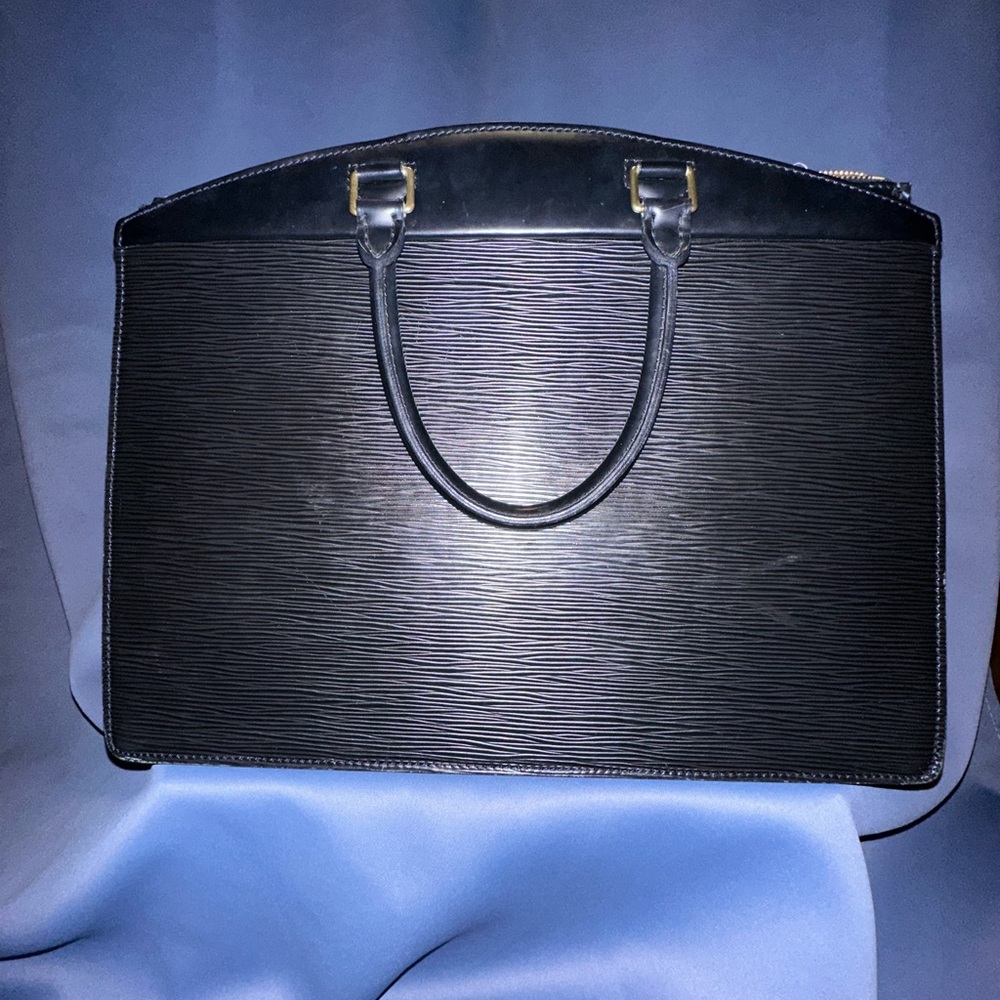 Louis Vuitton Epi Riviera Handbag + Epi Elise Wallet Set (Black) - Picture 5 of 16